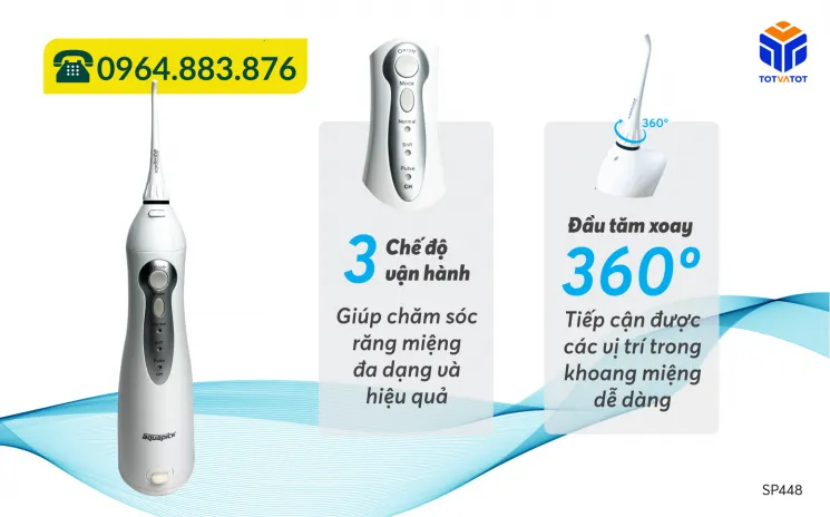 Máy tăm nước Aquapick AQ-210 bảo vệ răng miệng hiệu quả